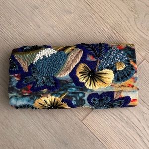 Anthropologie Embroidered Clutch